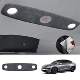 Alcantara Front Reading Light Cover Sticker for Tesla Model Y Juniper 2025+ - T-Launch