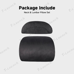 Alcantara Neck & Lumbar Support Pillow for Tesla Model 3/Y/X/S/Cybertruck - T-Launch