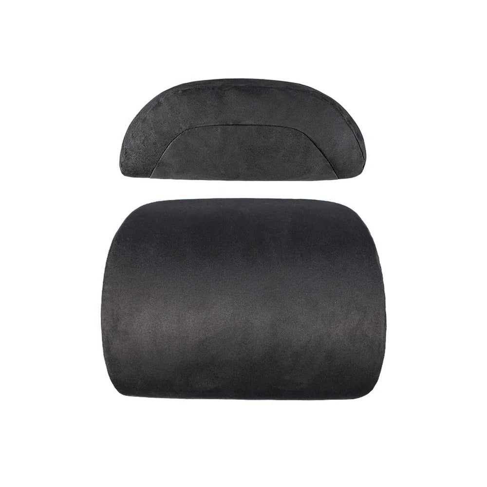 Alcantara Neck & Lumbar Support Pillow for Tesla Model 3/Y/X/S/Cybertruck - T-Launch