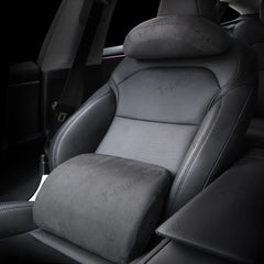 Alcantara Neck & Lumbar Support Pillow for Tesla Model 3/Y/X/S/Cybertruck - T-Launch