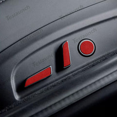 Alcantara Seat Adjustment Button Sticker For 2024+ Model 3 Highland (Set of 5) - T-Launch
