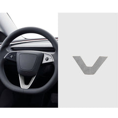 Alcantara Steering Wheel U-shaped Cover Sticker for Tesla Model Y Juniper 2025+ - T-Launch