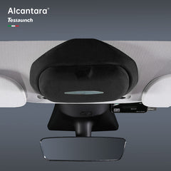 Alcantara Sunglasses Storage Box for Tesla Model 3/Y (not fit for 2024+ Model 3 Highland) - T-Launch
