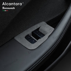 Alcantara Window Switch Button Cover 6 PCS For 2024+ Model 3 Highland - T-Launch