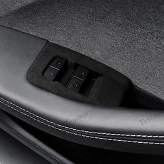 Alcantara Window Switch Button Cover Sticker 6 PCS For 2024+ Model 3 Highland - T-Launch