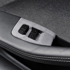Alcantara Window Switch Button Cover Sticker 6 PCS For 2024+ Model 3 Highland - T-Launch