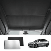 Alcantara Nano Ice Crystal Glass Roof Sunshade for Tesla Model Y L 6-Seater 2026+