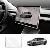 All-in-One Central Screen Tempered Glass & Frame Cover for Tesla Model Y Juniper 2025+ - T-Launch