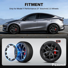 All-in-One Rim Protector for Tesla Model Y Juniper Performance 2025+ 21'' Arachnid 2.0 Wheels - T-Launch