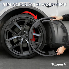 All-in-One Rim Protector for Tesla Model Y Juniper Performance 2025+ 21'' Arachnid 2.0 Wheels - T-Launch