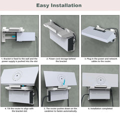 All-in-One Router & Power Supply Wall Mount Kit for Starlink Gen 3 - T-Launch