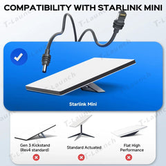 All-in-One Starlink Mini Ethernet & Power Cable - RJ45 & DC Connections - T-Launch