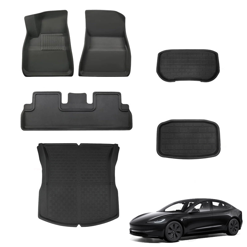 All Weather Floor Mats For Tesla 2024+ Model 3 Highland - T-Launch