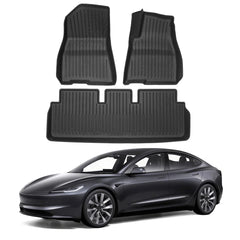 All Weather TPE Floor Mat for Tesla 2024+ Model 3 Highland - T-Launch