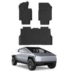 All Weather TPE Interior Floor Mats Cargo Liners Set for Tesla Cybertruck - T-Launch