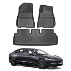 All Weather TPE Interior Floor Mats Cargo Liners Set for Tesla Model 3 Highland Standard 2025+ - T-Launch