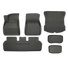 All Weather XPE Interior Floor Mats Cargo Liners Set for 2021-2023 Tesla Model 3 - T-Launch