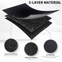All Weather XPE Interior Floor Mats Cargo Liners Set for Tesla 2021+ Model S - T-Launch
