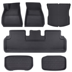 All Weather XPE Interior Floor Mats Cargo Liners Set for Tesla 2024+ Model 3 Highland - T-Launch