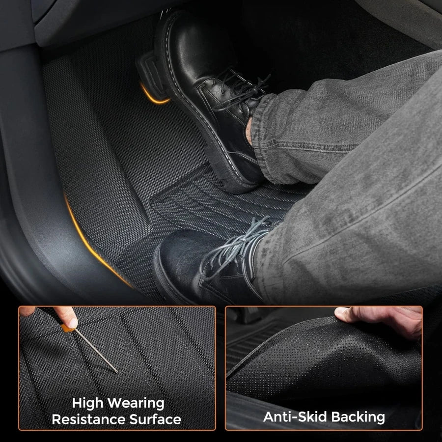 All Weather XPE Interior Floor Mats Cargo Liners Set for Tesla Model 3 Highland Standard 2025+ - T-Launch