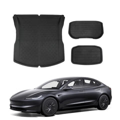 All Weather XPE Interior Floor Mats Cargo Liners Set for Tesla Model 3 Highland Standard 2025+ - T-Launch