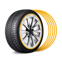 Aluminum Alloy Wheel Rim Protector- Fits All Cars (5pcs) - T-Launch