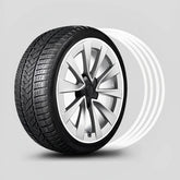 Aluminum Alloy Wheel Rim Protectors for All Tesla Models 3/Y/S/X (4 PCS) - T-Launch