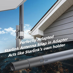 Aluminum Pipe Mount Adapter for Starlink Gen 2 Dish - T-Launch