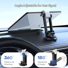 Angle-Adjustable Dashboard Suction Cup Mount for Starlink Mini - T-Launch