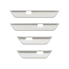 Anti-scratch Front Rear Door Sill Protector Cover for Tesla Model 3 Highland 2024+ - T-Launch