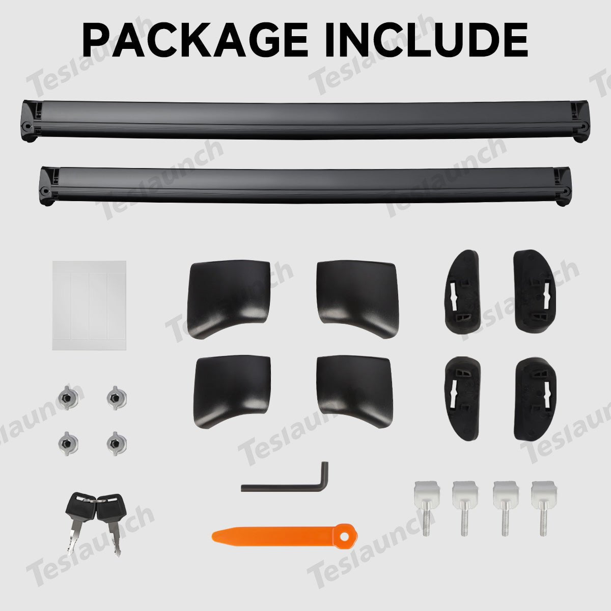 Anti-Theft Aluminum Roof Rack Cargo Cross Bars for Tesla Model Y Juniper 2025+ (Set of 2) - T-Launch