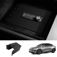 Anti-Theft Center Console Safe LockBox for Tesla Model Y Juniper 2025+ / Model 3 Highland 2024+ - T-Launch