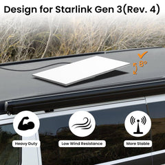 Anti-Theft Roof Mount for Starlink Gen 3 Dish - T-Launch