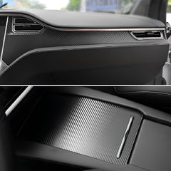 Naklejka na zestaw do oklejania wnętrza z włókna węglowego Tesla Model X (2015-2020)