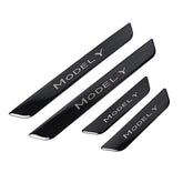 Tesla Model Y Kapı Eşiği Kapakları Vinil Sarma Koruyucu (2020-2023)