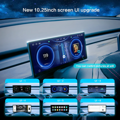 Android 4G 10.25'' Instrument Cluster Heads Up Display για Tesla Model 3/Ε (Κατάλληλο μόνο για χρήση με το αριστερό τιμόνι)