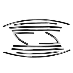 Model مجموعة حذف الكروم 3/Y لـ Teslaمجموعة أغطية النوافذ باللون الأسود اللامع غير اللامع (10 قطع) (2017-2023)
