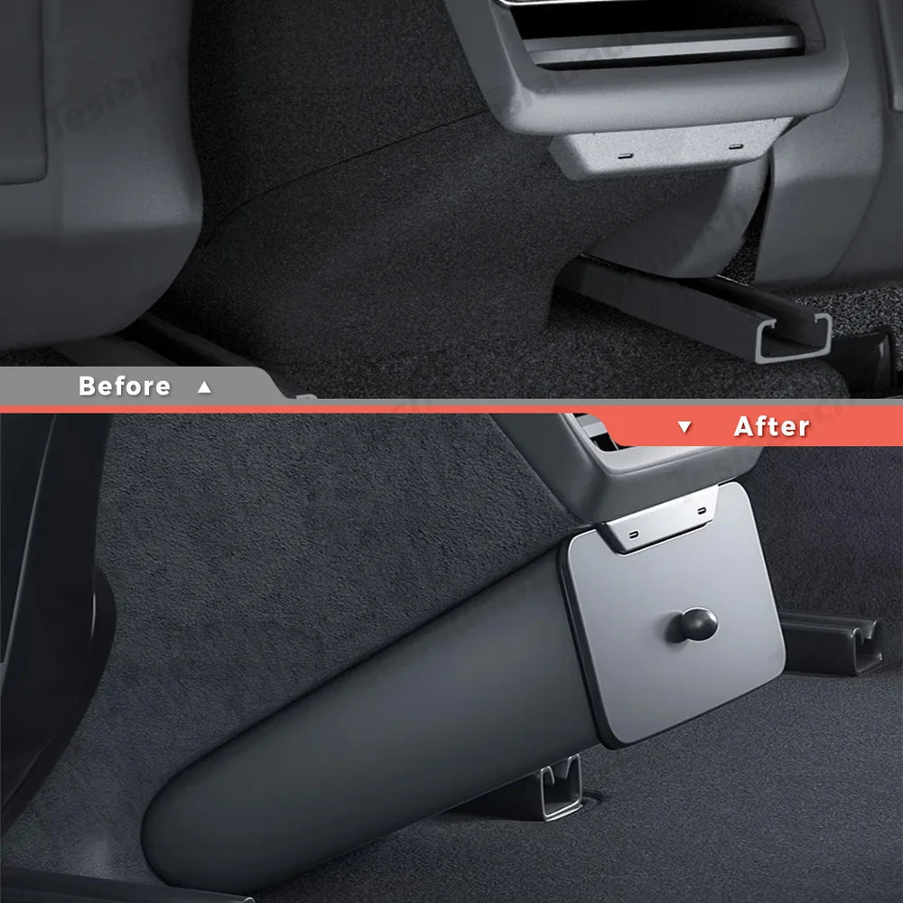 Backseat Magnetic Trash Can & Storage Box for Tesla Model Y Juniper 2025+ - T-Launch