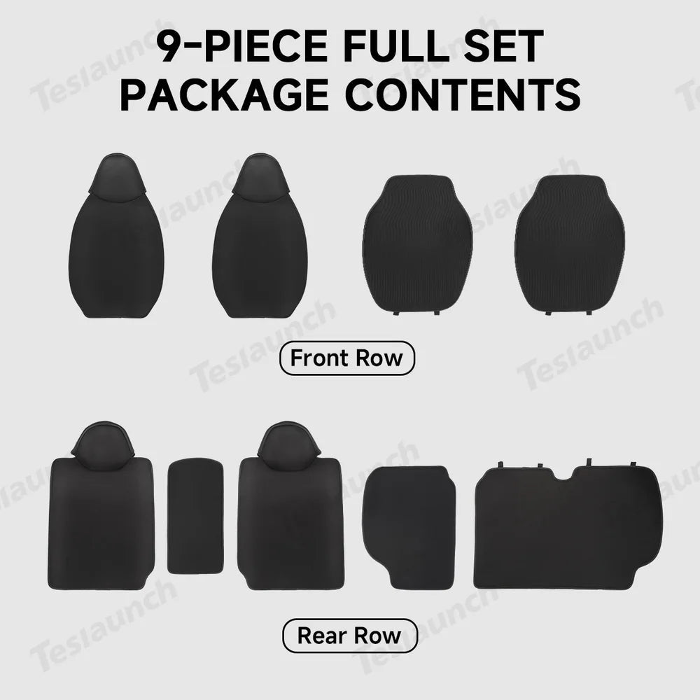 Breathable Mesh Seat Cover Set for Tesla Cybertruck 2024+ - T-Launch