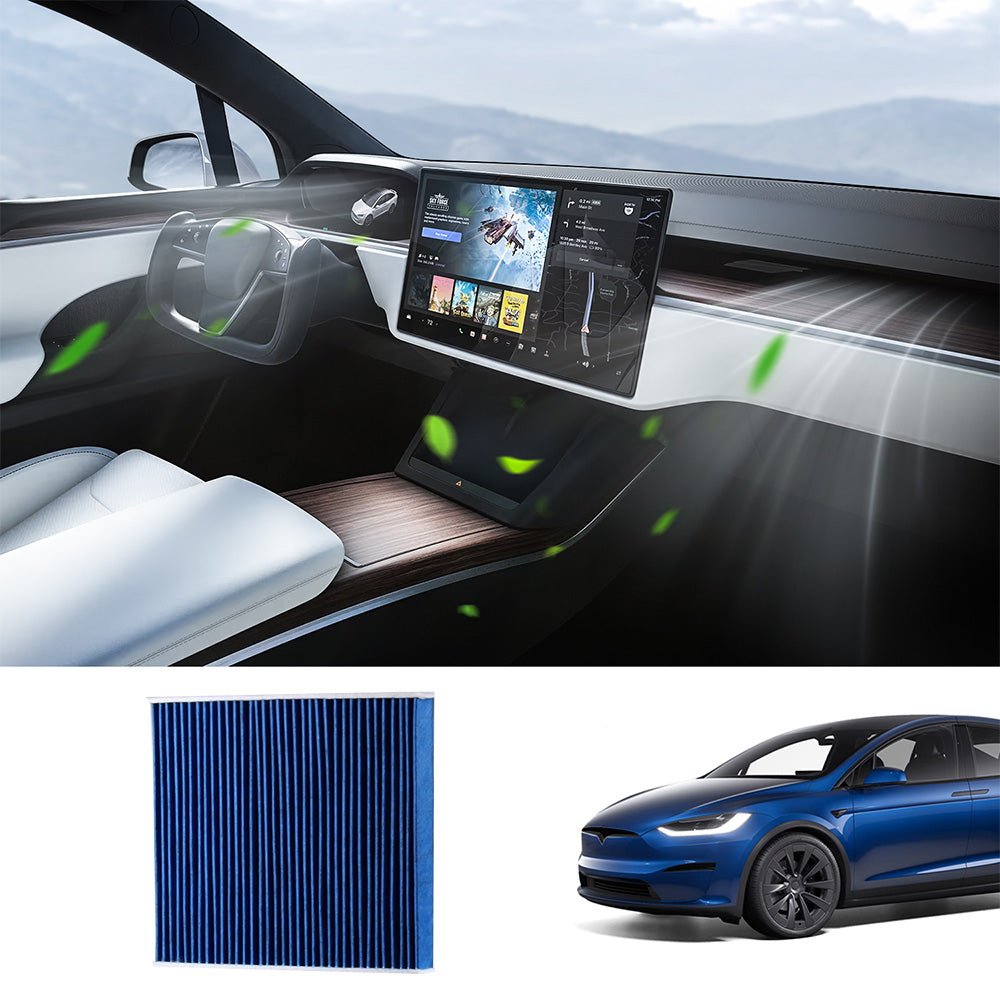 Cabin Air Filter & HEPA Filter with Activated Carbon for Tesla Model X - T-Launch