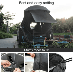 Camping Tent Tailgate Outdoor Waterproof Sunshade Privacy Shade Awning for Tesla Model Y - T-Launch