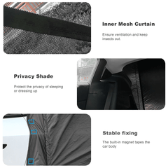 Camping Tent Tailgate Outdoor Waterproof Sunshade Privacy Shade Awning for Tesla Model Y - T-Launch