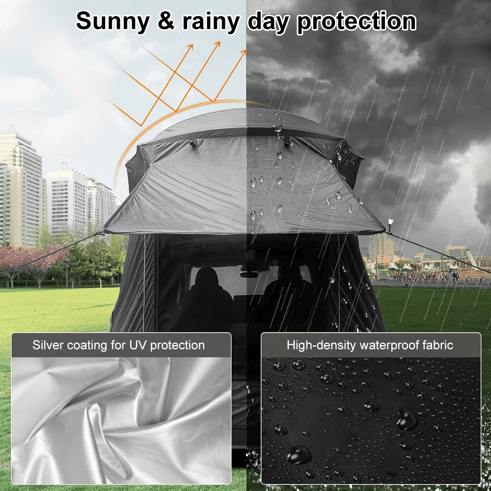 Camping Tent Tailgate Outdoor Waterproof Sunshade Privacy Shade Awning for Tesla Model Y - T-Launch