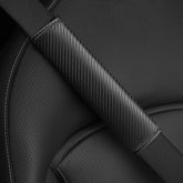 Carbon Fiber Style Seat Belt Shoulder Pad - Universal Fit for All Cars - T-Launch