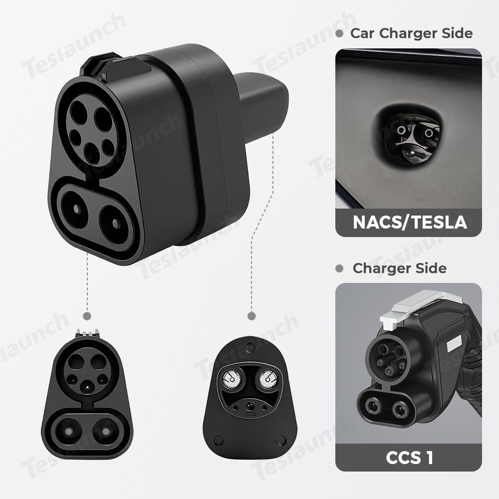 CCS1 to Tesla Fast Charging Adapter for Tesla Model 3/Y/S/X - T-Launch