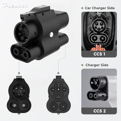 CCS2 to CCS1 EV Fast Charging Adapter (DC+AC) - T-Launch
