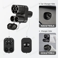 CCS2 to Tesla AC+DC Adapter for Model 3/X/Y/S - T-Launch