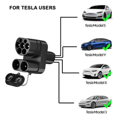 CCS2 to Tesla AC+DC Adapter for Model 3/X/Y/S - T-Launch