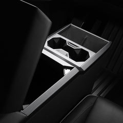 Center Console Cup Holder Panel Trim Cover (Carbon Fiber Pattern ABS) for Cybertruck - T-Launch