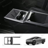 Center Console Cup Holder Panel Trim Cover (Carbon Fiber Pattern ABS) for Cybertruck - T-Launch